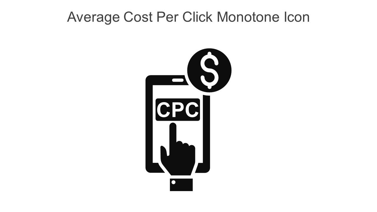 Average Cost Per Click Monotone Icon In Powerpoint Pptx Png And Editable Eps Format Slide01