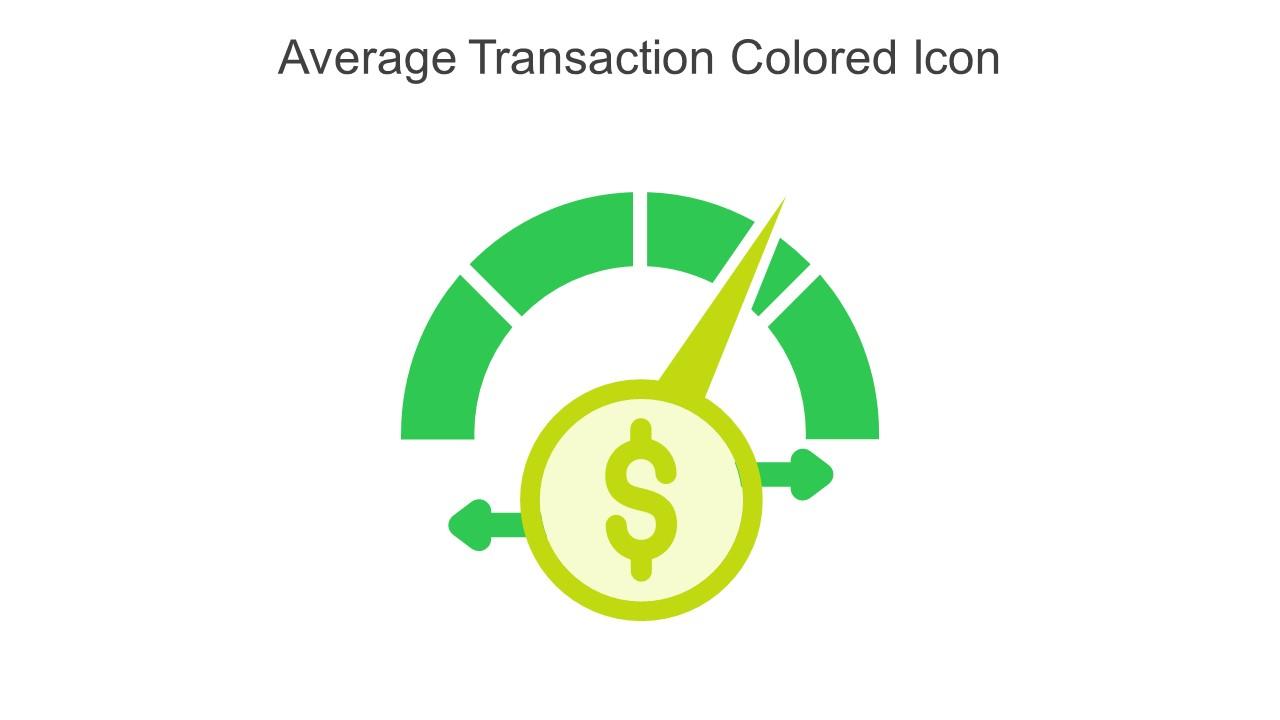 Average Transaction Colored Icon In Powerpoint Pptx Png And Editable Eps Format Slide01