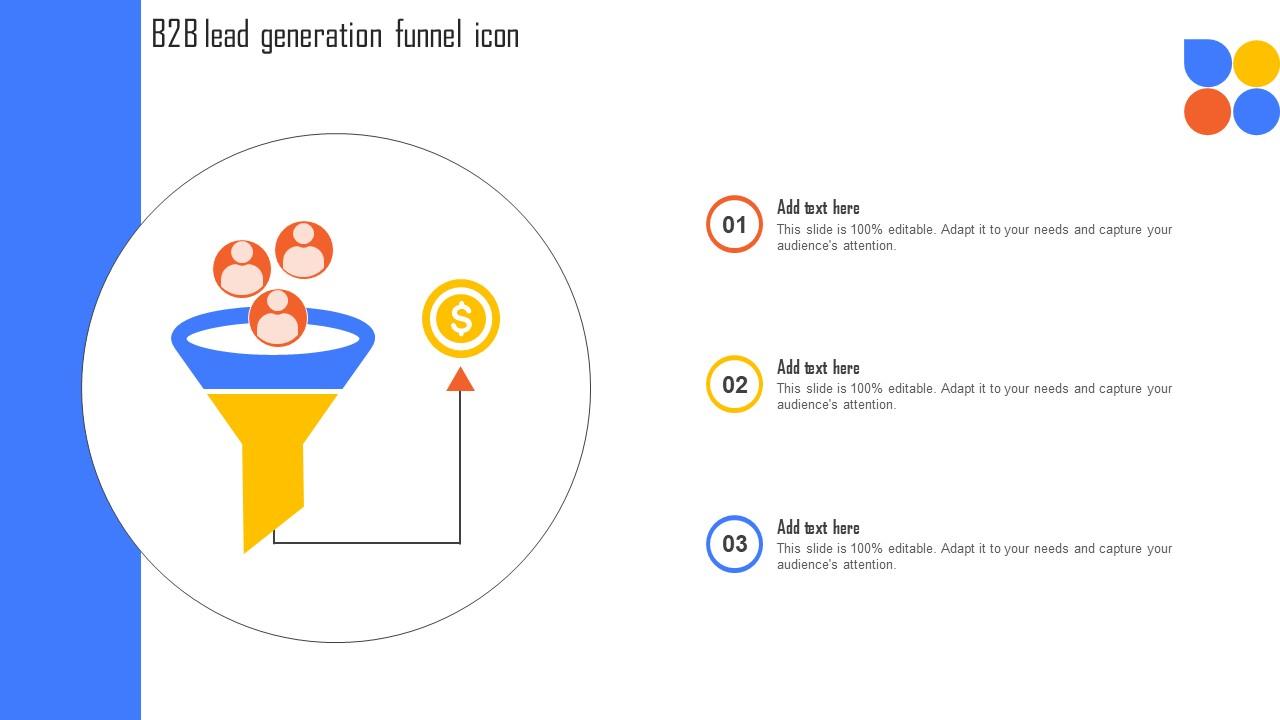 B2B Lead Generation Funnel Icon