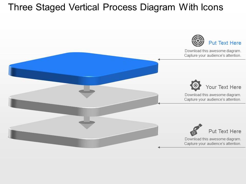 Ba three staged vertical process diagram with icons powerpoint template slide Slide01