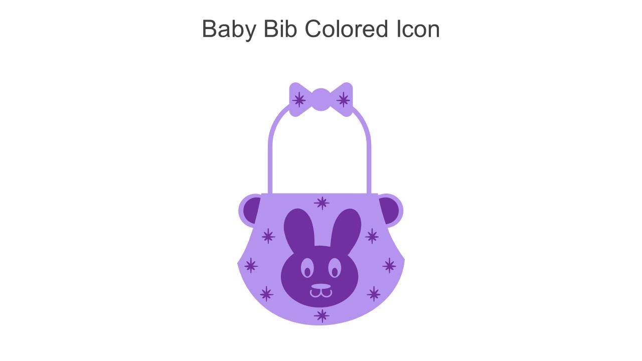 Baby Bib Colored Icon In Powerpoint Pptx Png And Editable Eps Format
