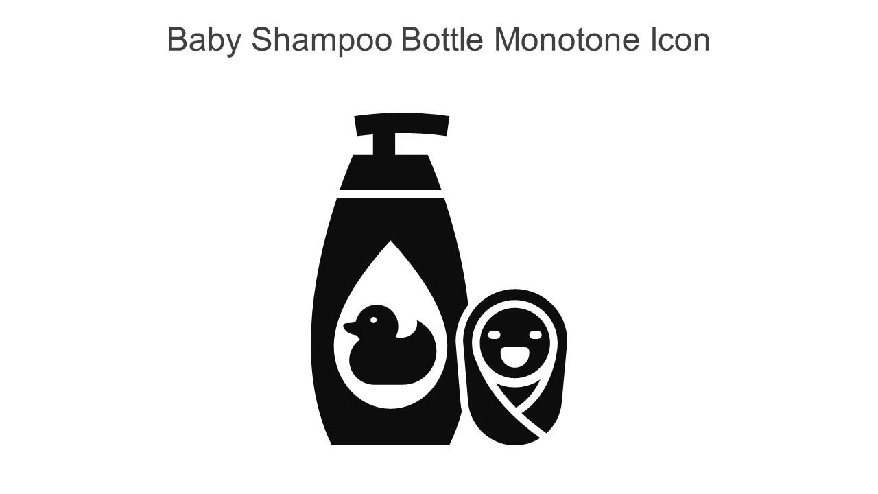 Baby Shampoo Bottle Monotone Icon In Powerpoint Pptx Png And Editable Eps Format Slide01