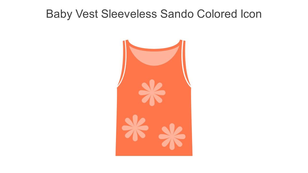 Baby Vest Sleeveless Sando Colored Icon In Powerpoint Pptx Png And Editable Eps Format