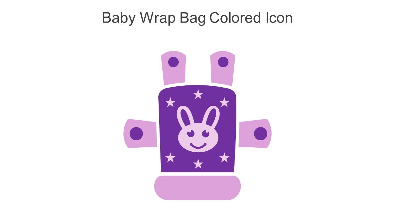 Baby Wrap Bag Colored Icon In Powerpoint Pptx Png And Editable Eps Format