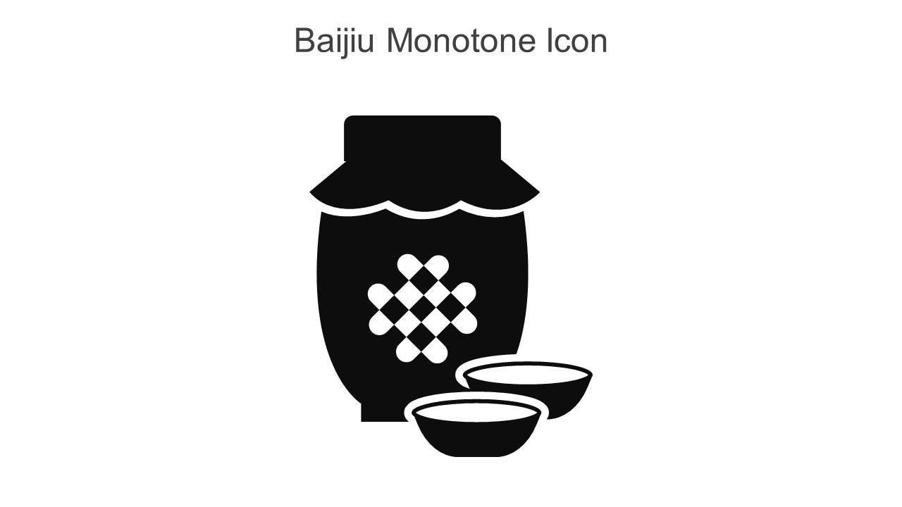 Baijiu Monotone Icon In Powerpoint Pptx Png And Editable Eps Format Slide01