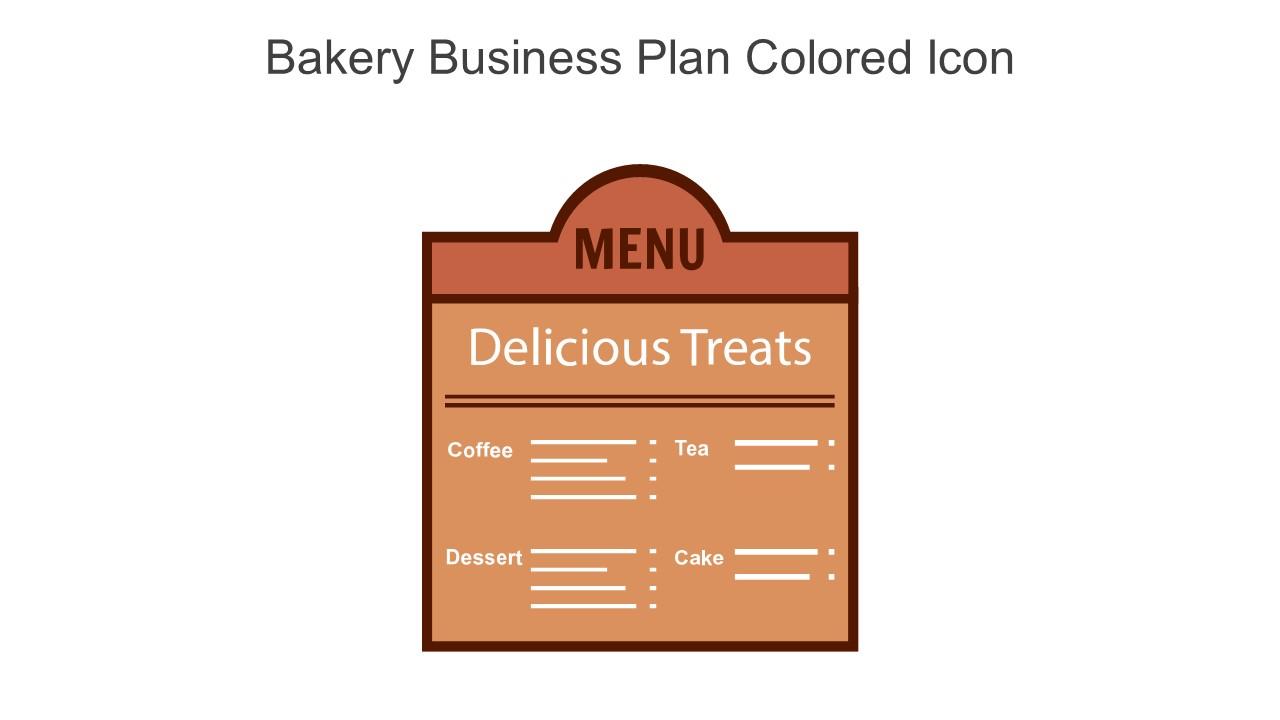 Bakery Business Plan Colored Icon In Powerpoint Pptx Png And Editable Eps Format
