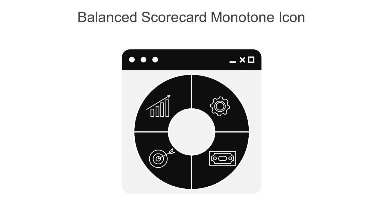 Balanced Scorecard Monotone Icon In Powerpoint Pptx Png And Editable Eps Format