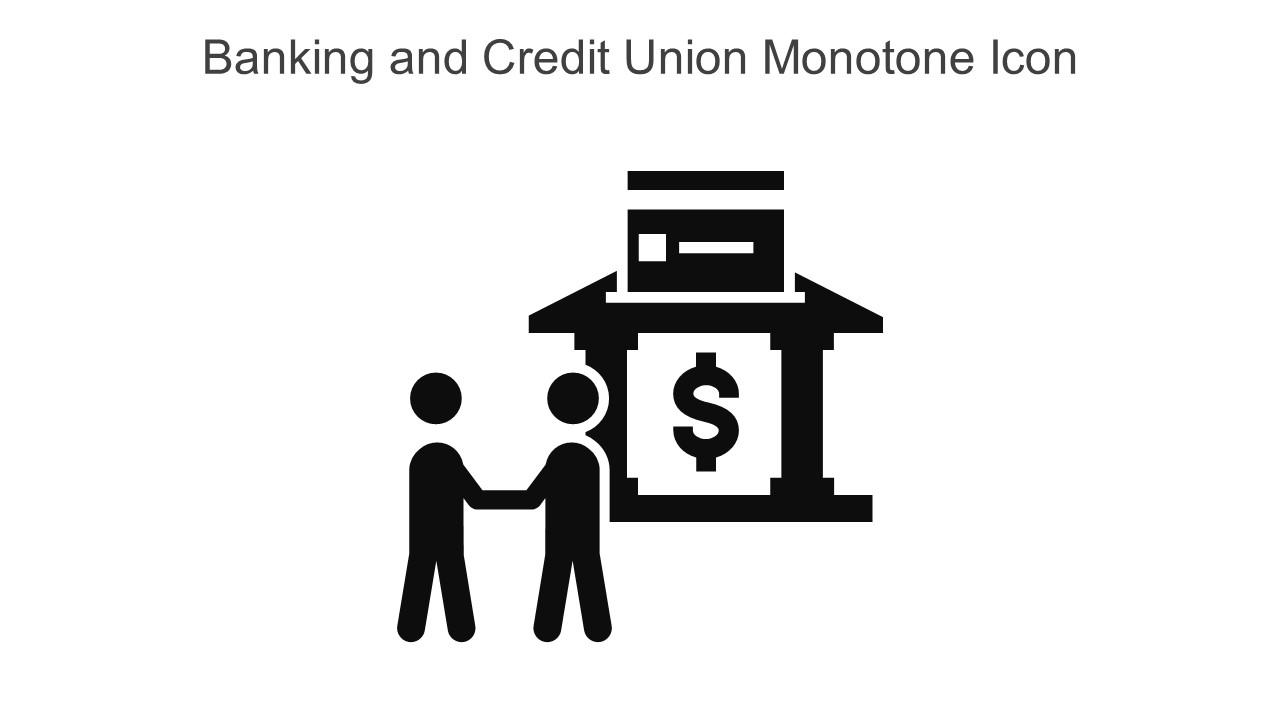 Banking And Credit Union Monotone Icon In Powerpoint Pptx Png And Editable Eps Format Slide01