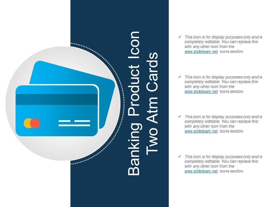 Banking product icon two atm cards Slide01