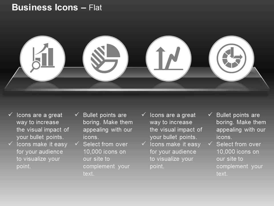Bar graph pie chart growth arrow analysis ppt icons graphics Slide01