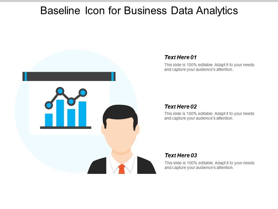 Baseline icon for business data analytics Slide01