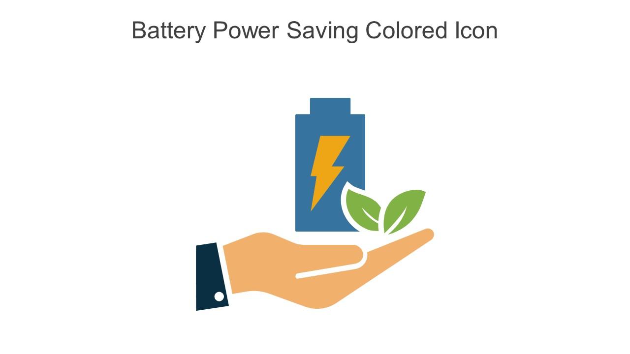 Battery Power Saving Colored Icon In Powerpoint Pptx Png And Editable Eps Format Slide01