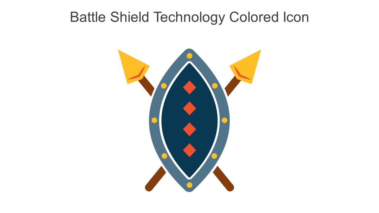 Battle Shield Technology Colored Icon In Powerpoint Pptx Png And Editable Eps Format