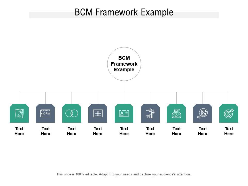 Bcm framework example ppt powerpoint presentation icon example file cpb Slide01