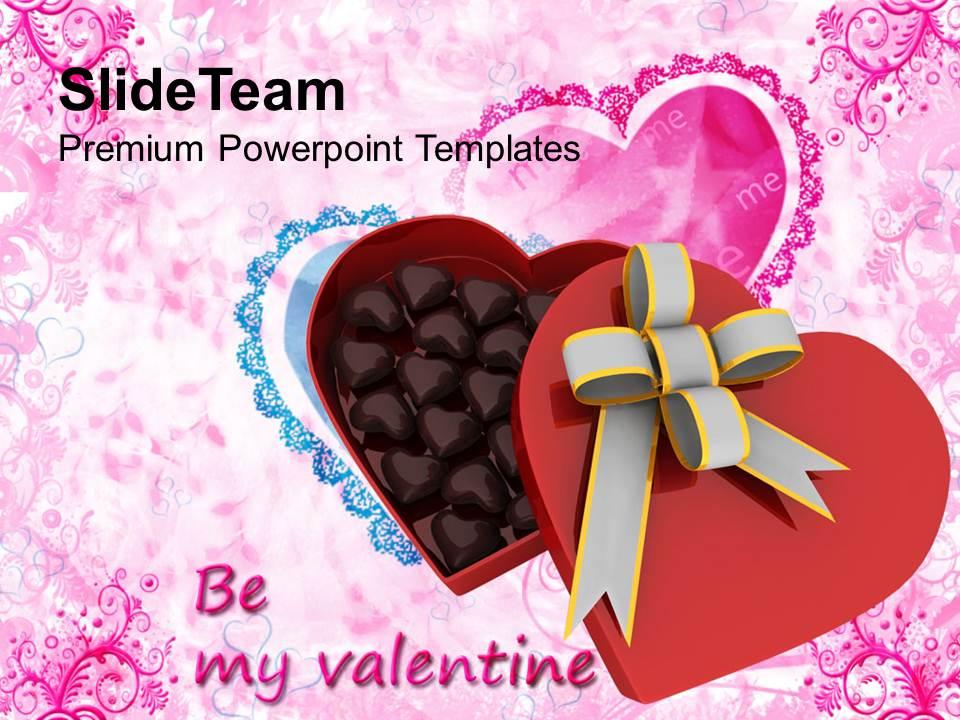 Be my valentine gift celebration powerpoint templates ppt themes and graphics 0213 Slide01