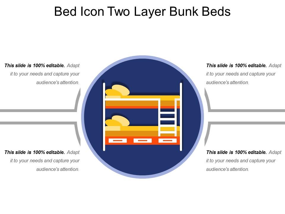 Bed icon two layer bunk beds Slide01