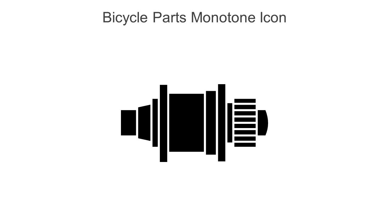 Bicycle Parts Monotone Icon In Powerpoint Pptx Png And Editable Eps Format