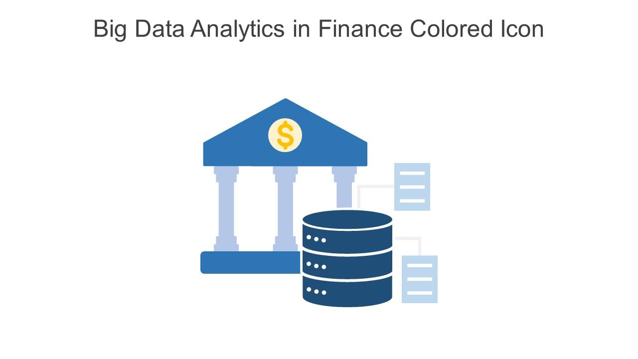 Big Data Analytics In Finance Colored Icon In Powerpoint Pptx Png And Editable Eps Format