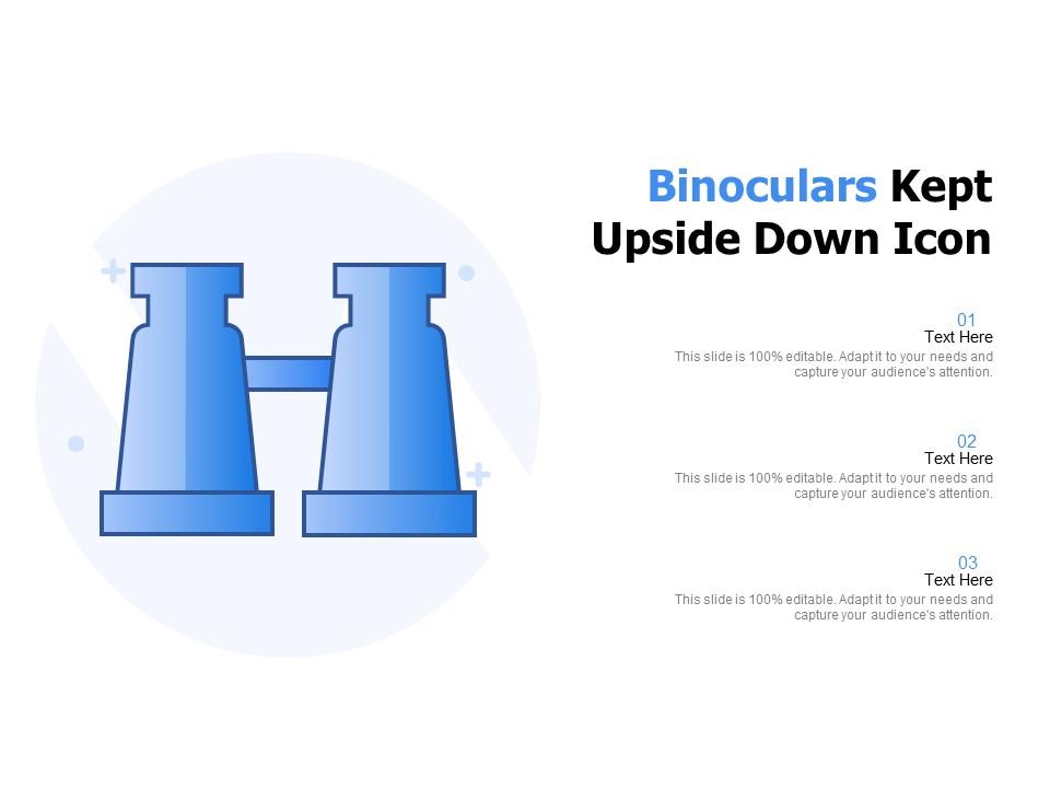 Binoculars kept upside down icon Slide01