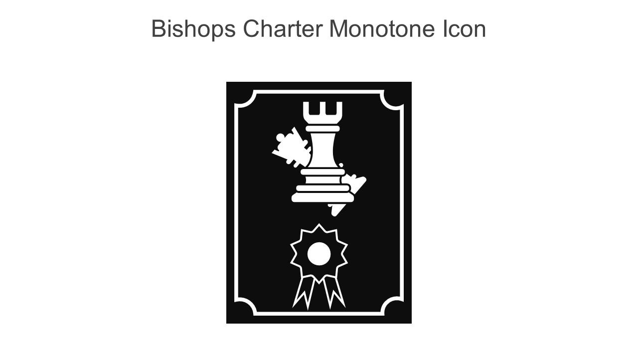 Bishops Charter Monotone Icon In Powerpoint Pptx Png And Editable Eps Format