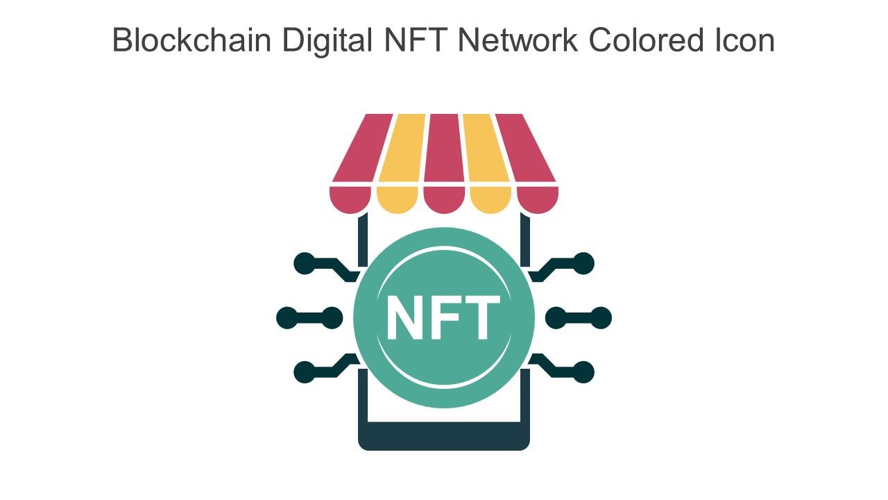 Blockchain Digital NFT Network Colored Icon In Powerpoint Pptx Png And Editable Eps Format