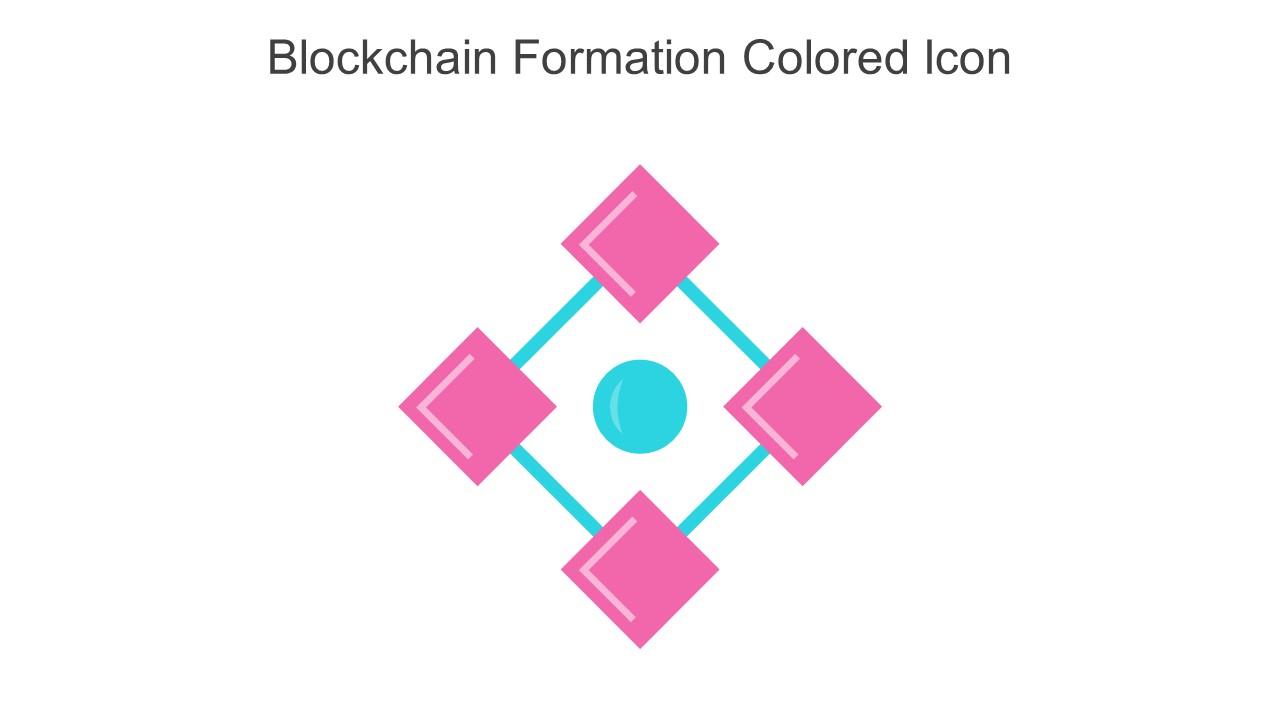 Blockchain Formation Colored Icon In Powerpoint Pptx Png And Editable Eps Format