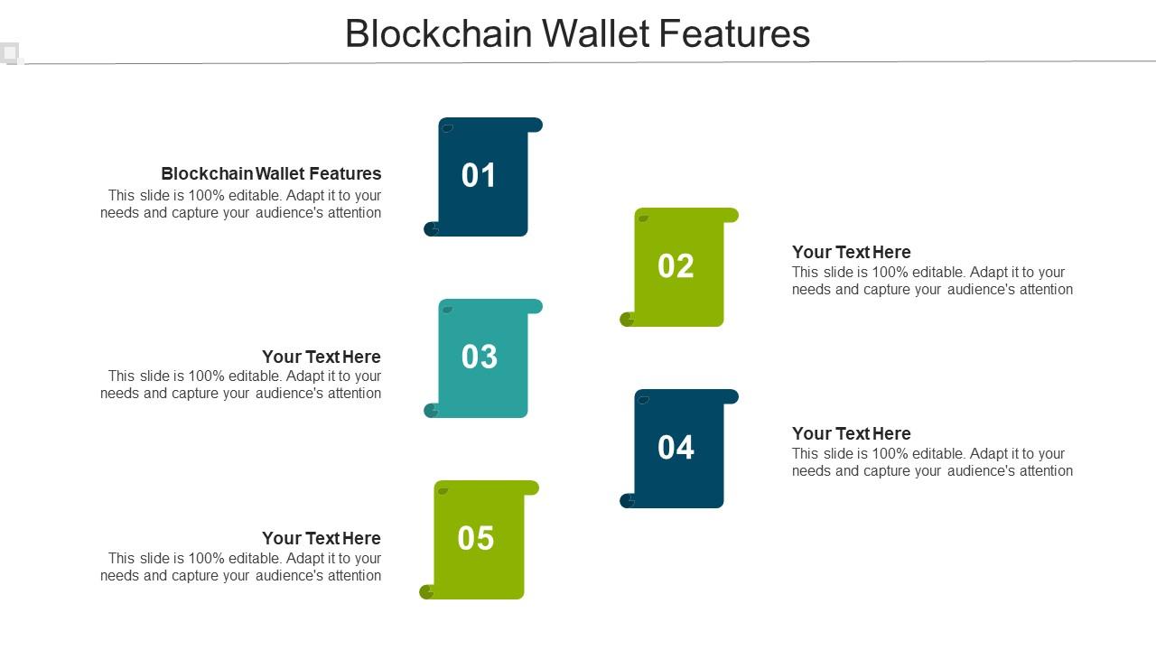 Blockchain Wallet Features Ppt Powerpoint Presentation Icon Deck Cpb Slide01