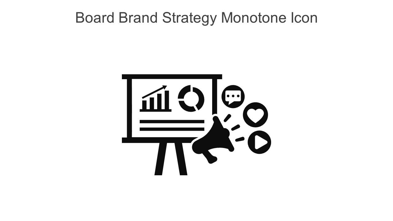 Board Brand Strategy Monotone Icon In Powerpoint Pptx Png And Editable Eps Format