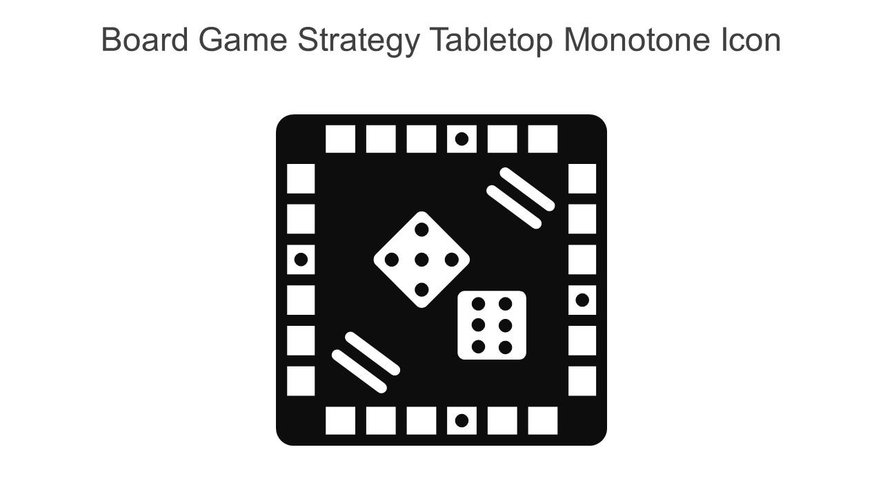 Board Game Strategy Tabletop Monotone Icon In Powerpoint Pptx Png And Editable Eps Format