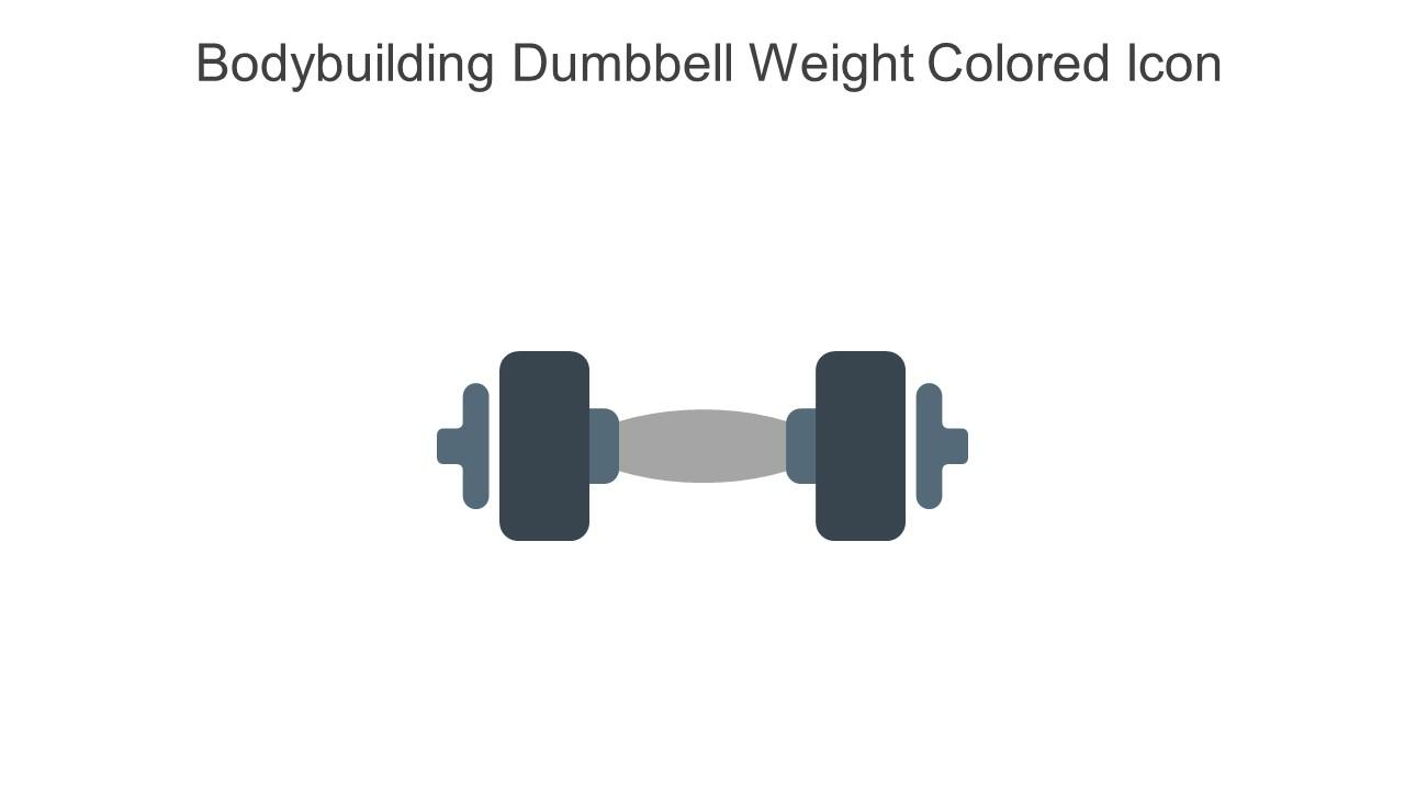 Bodybuilding Dumbbell Weight Colored Icon In Powerpoint Pptx Png And Editable Eps Format