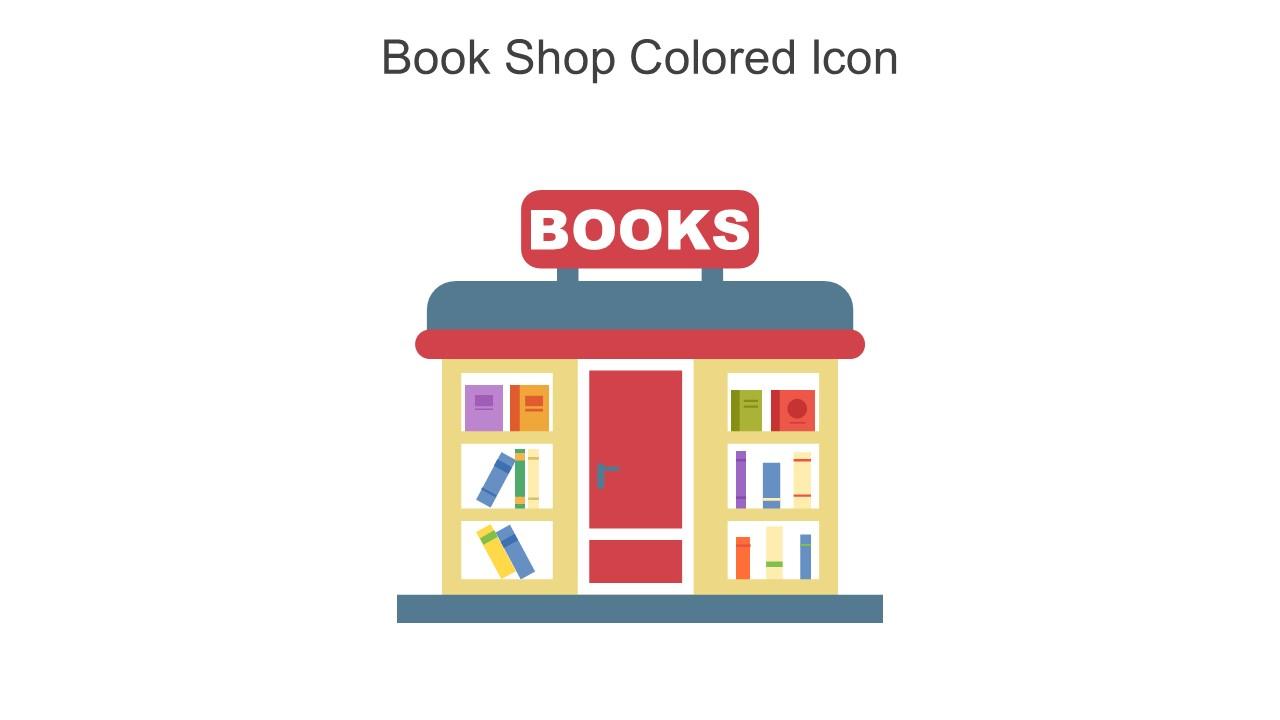 Book Shop Colored Icon In Powerpoint Pptx Png And Editable Eps Format Slide01