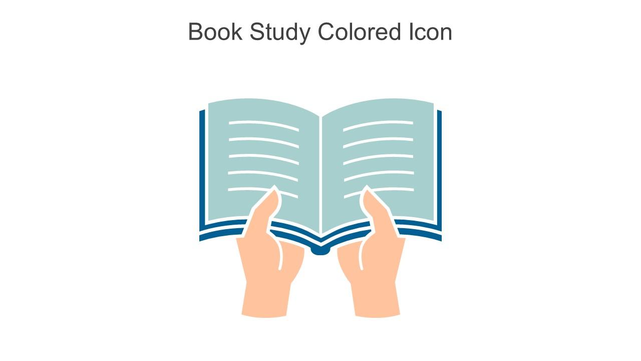 Book Study Colored Icon In Powerpoint Pptx Png And Editable Eps Format Slide01