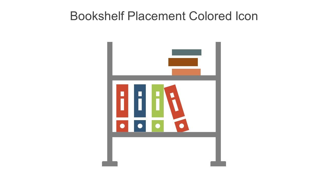 Bookshelf Placement Colored Icon In Powerpoint Pptx Png And Editable Eps Format Slide01