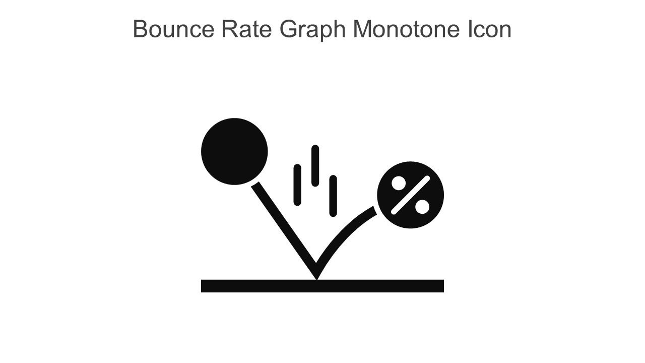 Bounce Rate Graph Monotone Icon In Powerpoint Pptx Png And Editable Eps Format Slide01