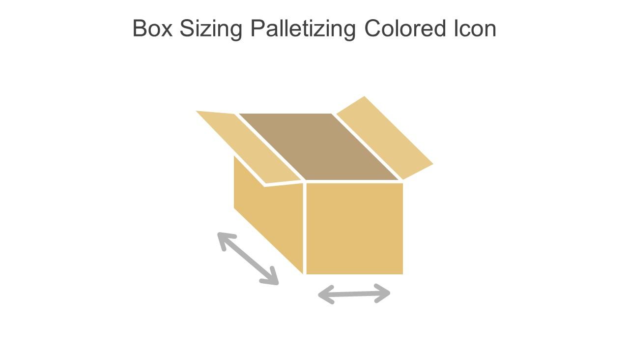 Box Sizing Palletizing Colored Icon In Powerpoint Pptx Png And Editable Eps Format