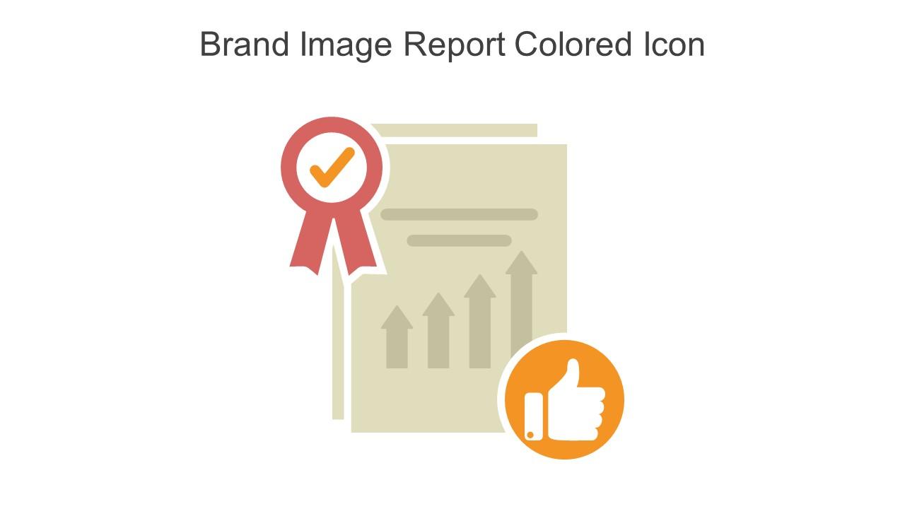 Brand Image Report Colored Icon In Powerpoint Pptx Png And Editable Eps Format Slide01