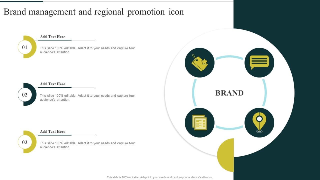 Brand Management And Regional Promotion Icon