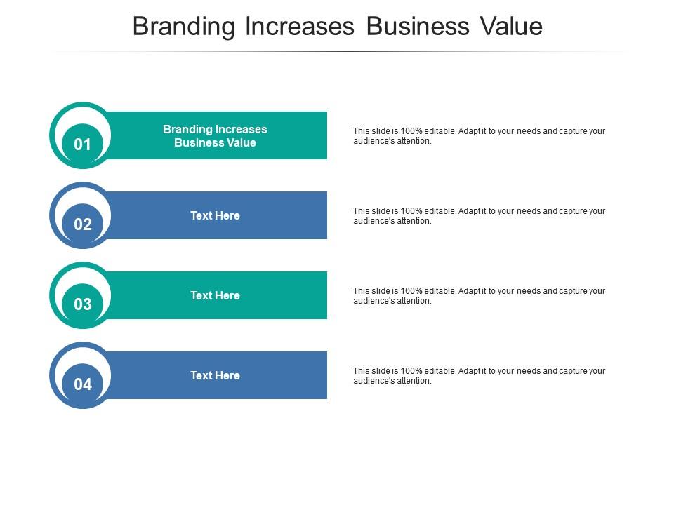 Branding increases business value ppt powerpoint presentation layouts icon cpb Slide01
