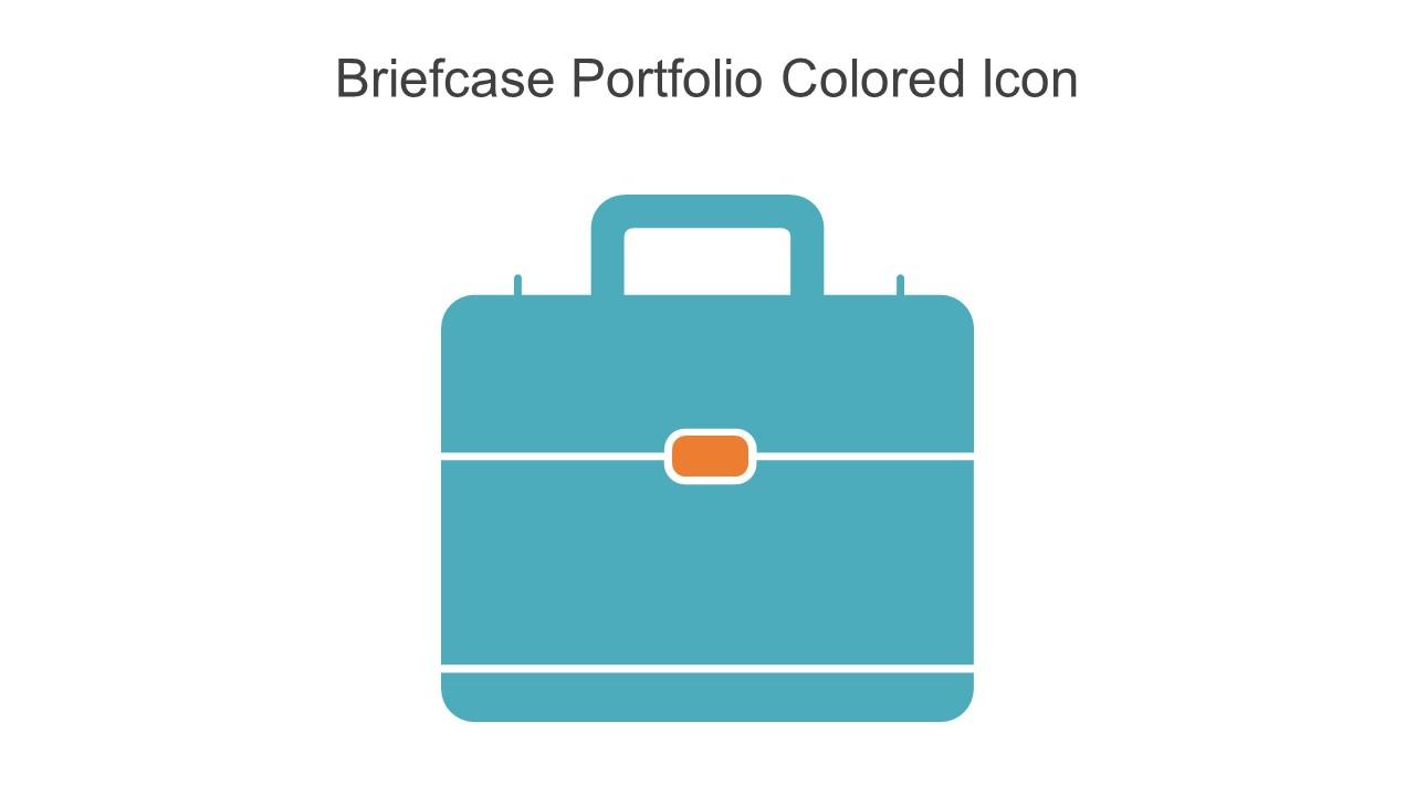 Briefcase Portfolio Colored Icon In Powerpoint Pptx Png And Editable Eps Format Slide01