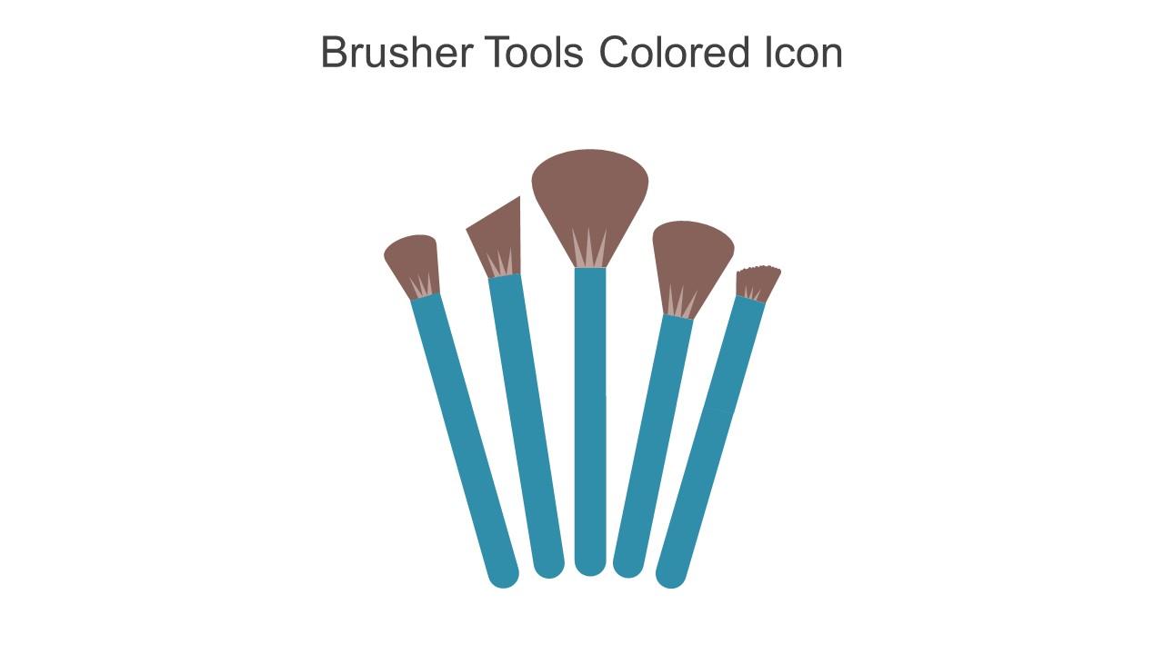 Brusher Tools Colored Icon In Powerpoint Pptx Png And Editable Eps Format Slide01