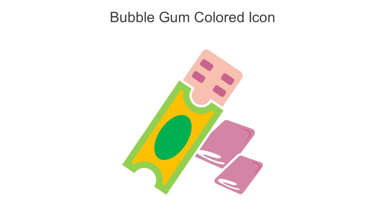 Bubble Gum Colored Icon In Powerpoint Pptx Png And Editable Eps Format
