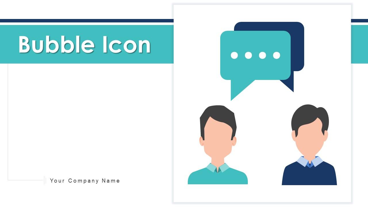 Bubble icon powerpoint ppt template bundles Slide01