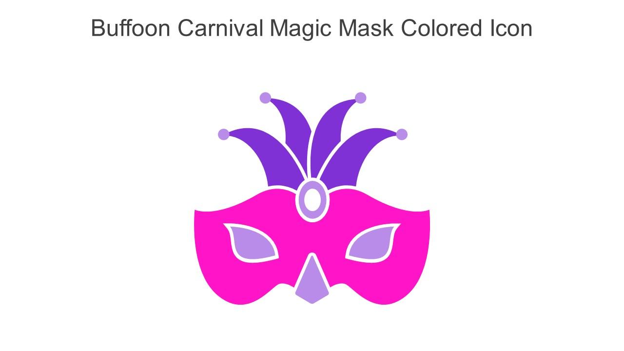 Buffoon Carnival Magic Mask Colored Icon In Powerpoint Pptx Png And Editable Eps Format