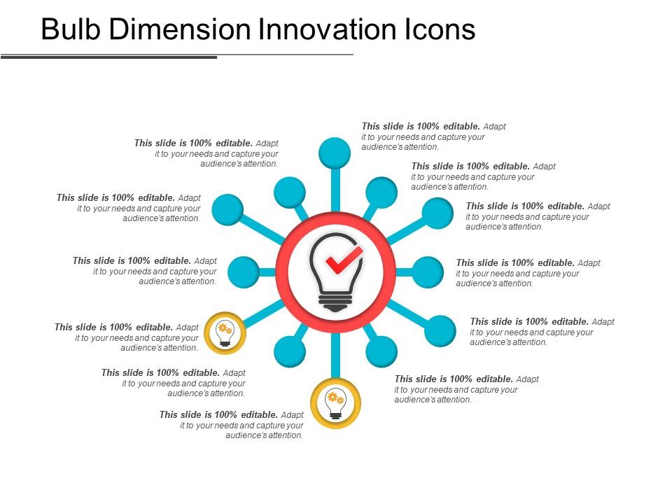 Bulb dimension innovation icons Slide01
