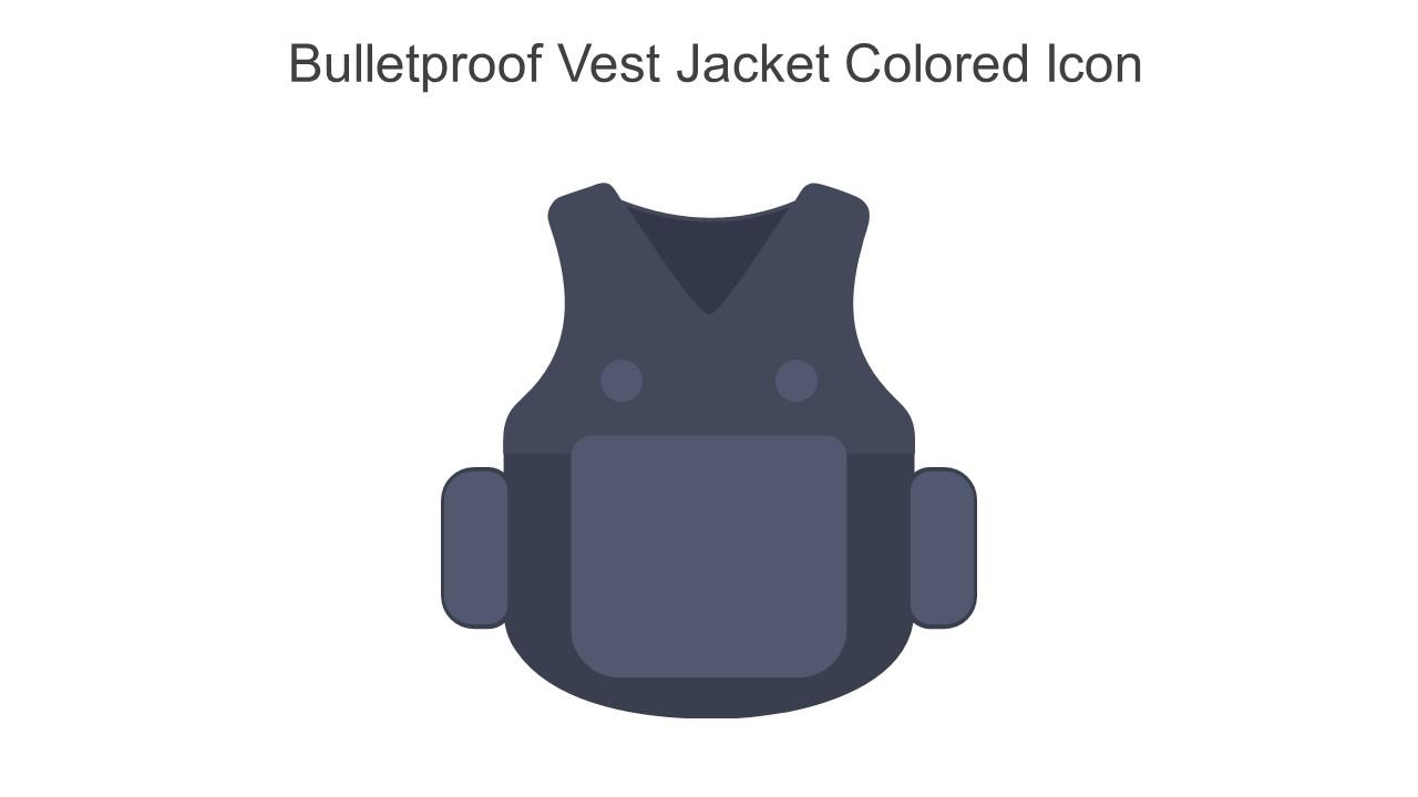 Bulletproof Vest Jacket Colored Icon In Powerpoint Pptx Png And Editable Eps Format