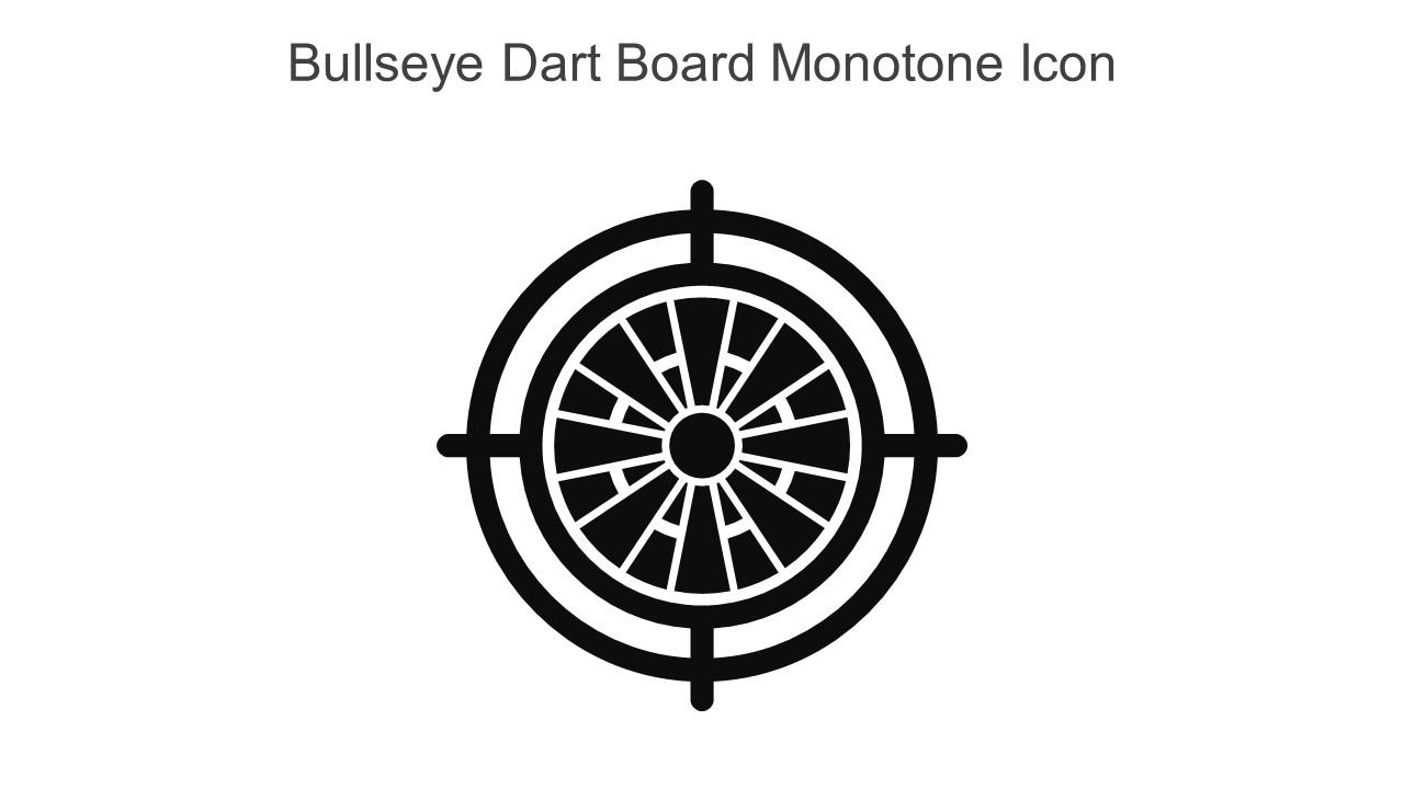 Bullseye Dart Board Monotone Icon In Powerpoint Pptx Png And Editable Eps Format
