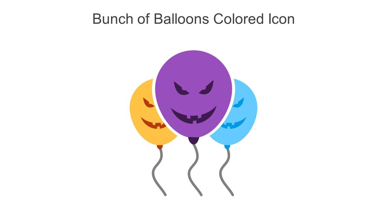 Bunch Of Balloons Colored Icon In Powerpoint Pptx Png And Editable Eps Format Slide01