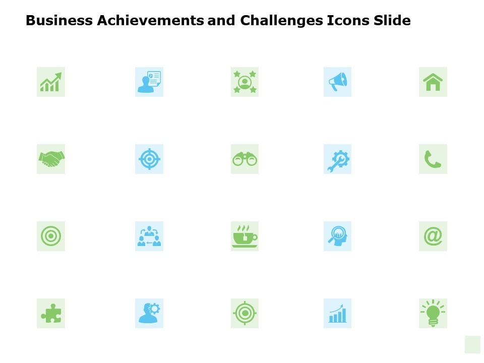 Business achievements and challenges icons slide opportunity ppt powerpoint presentation pictures c248 Slide01