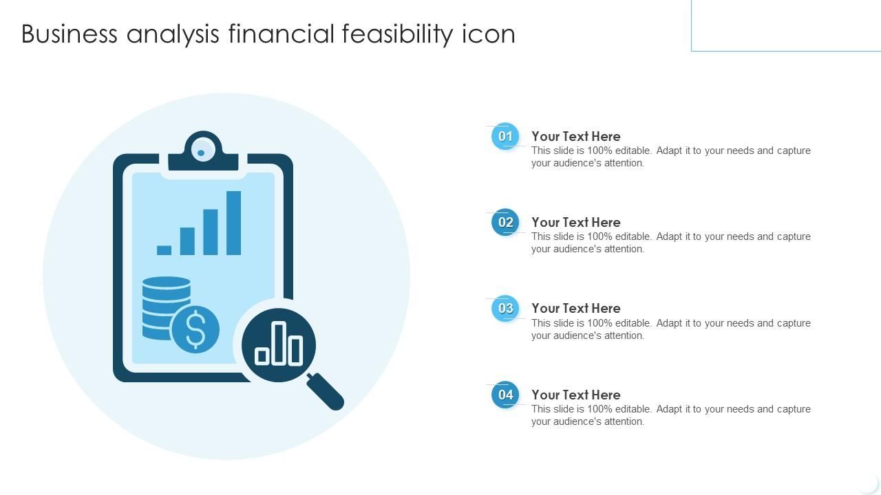 Business Analysis Financial Feasibility Icon Slide01