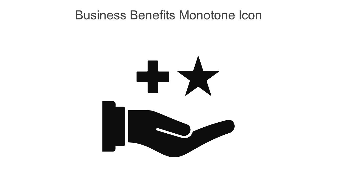 Business Benefits Monotone Icon In Powerpoint Pptx Png And Editable Eps Format Slide01
